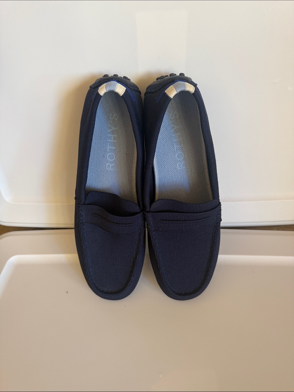 Rothy's Men's Navy Slip-On Driving Loafers